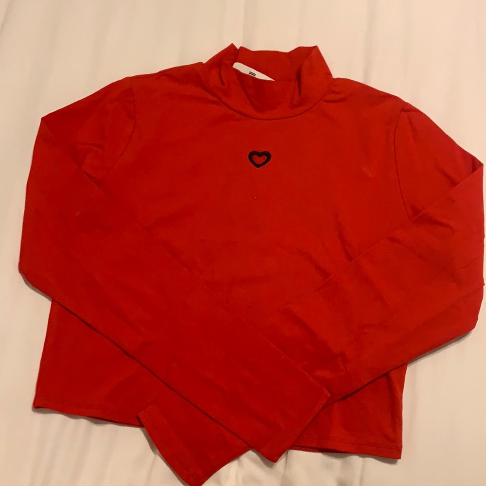 Forever 21 res high neck long sleeve shirt